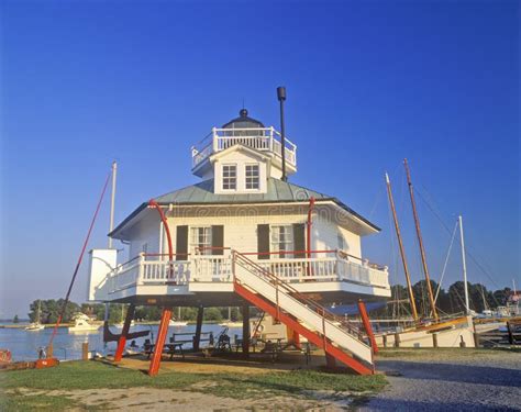 Chesapeake Bay Lighthouse stock image. Image of shipping - 1345371