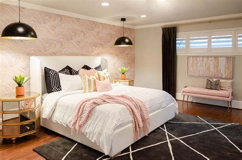 Pretty in Pink, Black, & Gold Bedroom Design — Kevin Twitty Interiors