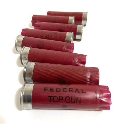 Dark Red Empty Federal Shotgun Shells 12 Gauge Shot Gun Hulls 12GA – Craft Supplies Depot