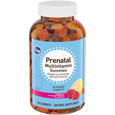 Kroger® Prenatal Raspberry Lemonade Multivitamin Gummies, 90 ct - Kroger