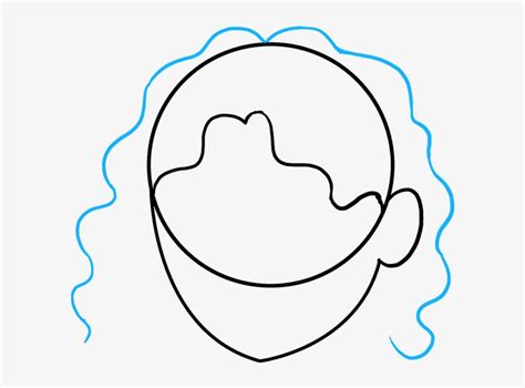 How To Draw Curly Hair - Curly Hair Drawing PNG Image | Transparent PNG Free Download on SeekPNG