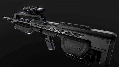 Halo - Battle Rifle - Download Free 3D model by Glitch5970 [0e083ec] - Sketchfab