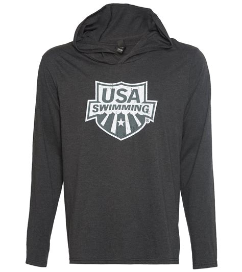 USA Swimming Unisex Lightweight Long Sleeve Hoodie at SwimOutlet.com