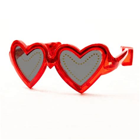 Elton John Red Heart Light Up Glasses