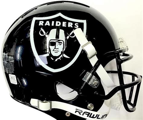 Oakland Raiders Custom Full-Size Authentic Proline Helmet | Pristine ...