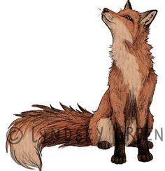 Sitting Fox Drawing at GetDrawings | Free download