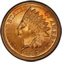 1887 Indian Head Pennies Values and Prices - Past Sales | CoinValues.com