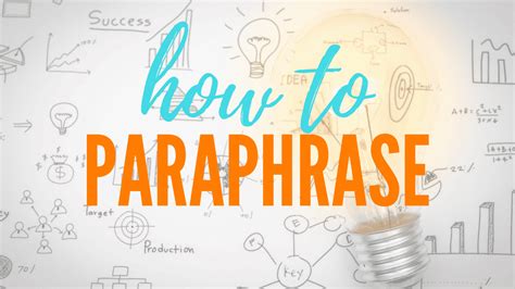 How to Paraphrase: A Super Simple Printable Guide