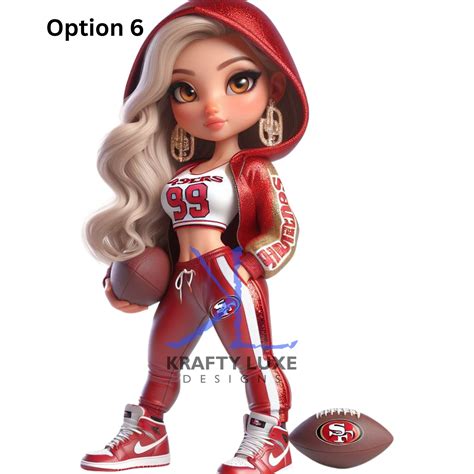 49ers Fan Girl 6 PNG - Etsy