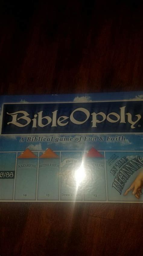 BibleOpoly, A Holy Bible themed Monopoly Game, New (Factory Sealed ...