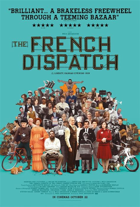 New set of posters for Wes Anderson’s The French Dispatch released