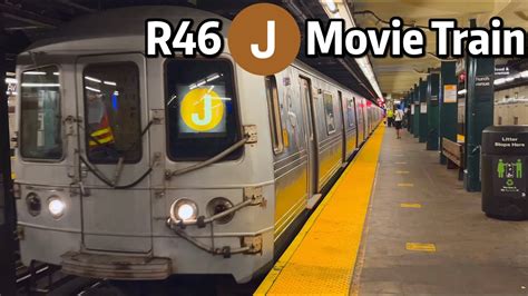 ⁴ᴷ⁶⁰ R46 "J" Movie Train on the F Line - YouTube