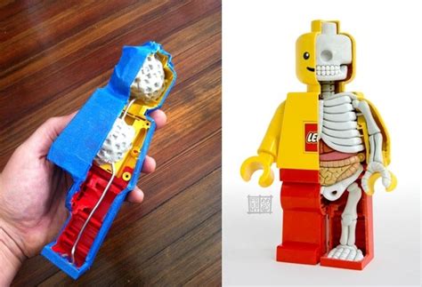 Anatomical Sculpture of Lego Minifig's Guts | WIRED