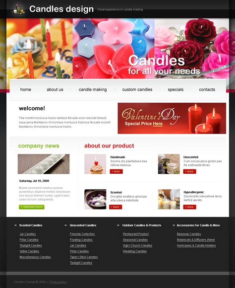 Crafts Website Template #23271