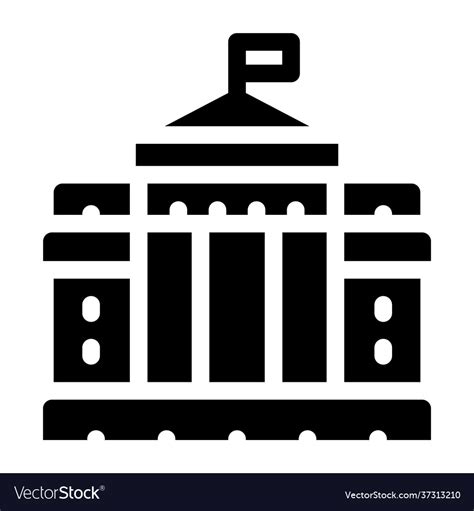 White house Royalty Free Vector Image - VectorStock