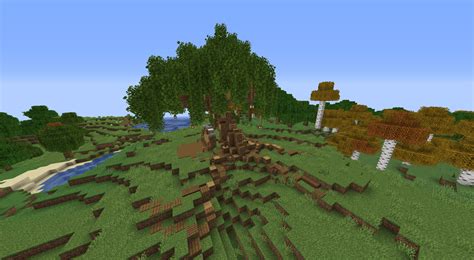 An old oak tree : r/Minecraft