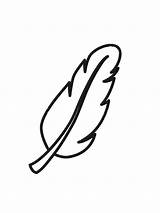 Printable Feather Coloring Page sketch template