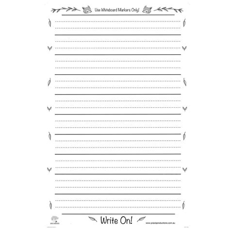 Printable Dotted Thirds Writing Paper