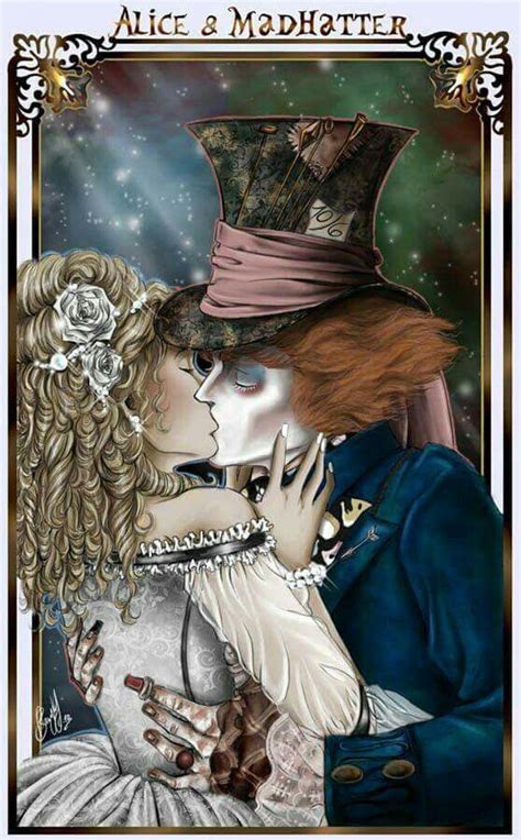 Alice and The Mad Hatter | Alice in wonderland drawings, Alice in wonderland, Wonderland