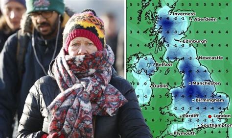 UK winter forecast: Big freeze engulfs Britain as temperatures plunge to -7C – new maps ...