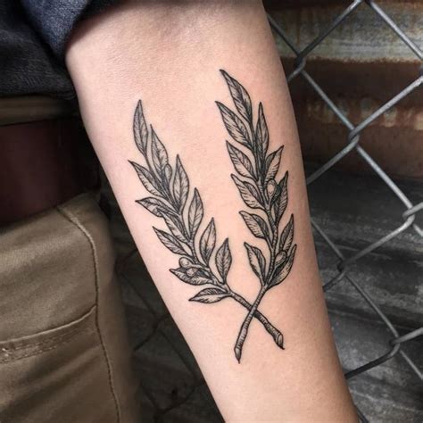 Olive Branch Tattoo Ideas For Peaceful And Tender People