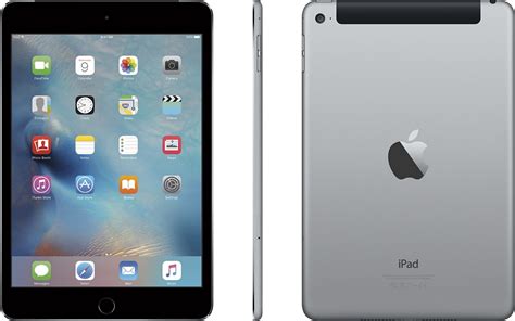 Apple iPad Mini 4 7.9" Wi-Fi + 4G LTE 128GB - Space Gray (MK8D2LL/A ...