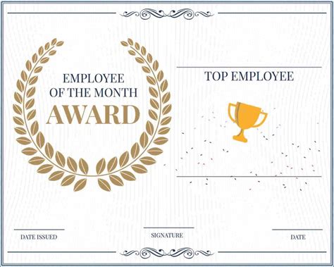 Employee of the Month Award | Awards certificates template, Certificate templates, Employee ...