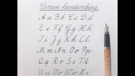 how to write in cursive - german standard for beginners - YouTube