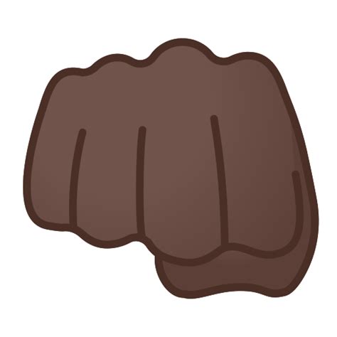 👊🏿 Oncoming Fist Emoji with Dark Skin Tone Meaning and Pictures