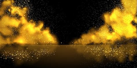 Premium Vector | Smoke stage vector background. abstract gold fog