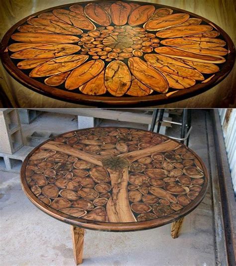 Crazy desing woodworking tables | Rustic wood furniture, Resin ...