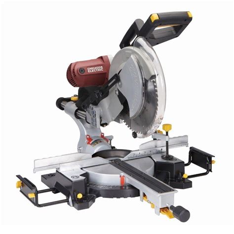 Chicago Electric/Harbor Freight 12" Sliding Dual Bevel Miter Saw Review ...