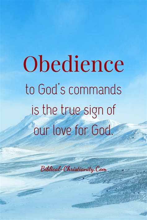 If we love God we will obey His commands (John 14:15) | Obedience, Knowing god, Commandments of ...