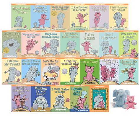 Elephant & Piggie 1-25 HC WITH PLUSH by Willems, Mo: New | Lakeside Books