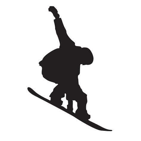 Snowboarding Silhouette Snowboard Svg Dxf Eps Silhouette Rld - Etsy