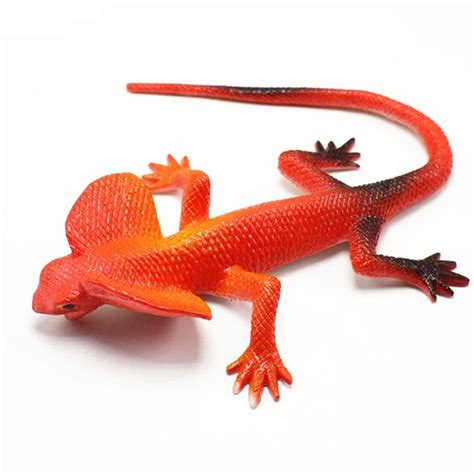 Fashion Simulation Lizard Soft Rubber TPR Gecko Toy Joke Decoration ...