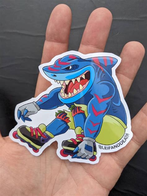 Street Sharks streex Sticker 3 Inch Vinyl Sticker - Etsy