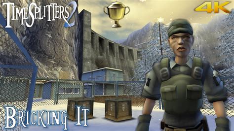 TimeSplitters 2 Challenges 'Bricking It' Gold Walkthrough (4K) - YouTube