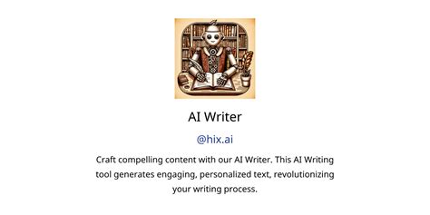 AI Writer GPTs features and functions, examples and prompts | GPT Store