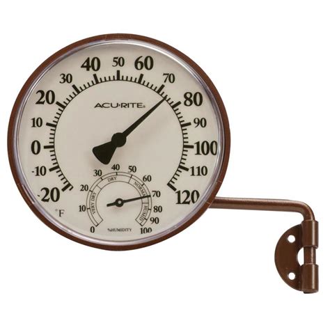 AcuRite Wireless Indoor/Outdoor Brass Thermometer at Lowes.com