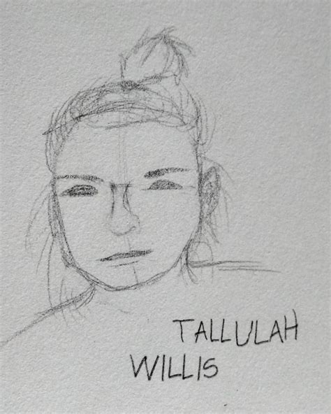 Tallulah Willis art sketch realism | Male sketch, Art sketches, Art