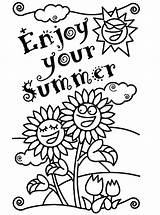 summer vacation coloring Pages For Kids 589902 sketch template