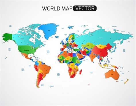 25 Free Vector World Maps - Creatives Wall