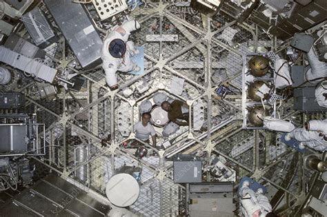 Skylab 4 crew, astronaut photograph - Stock Image - C023/1152 - Science ...