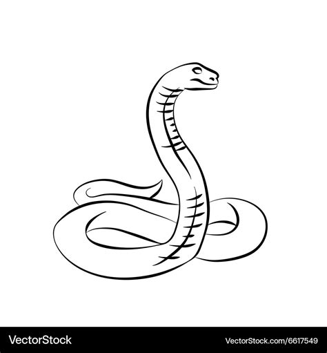 Black snake Royalty Free Vector Image - VectorStock