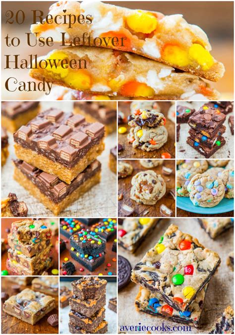 20 Recipes to Use Leftover Halloween Candy - Averie Cooks