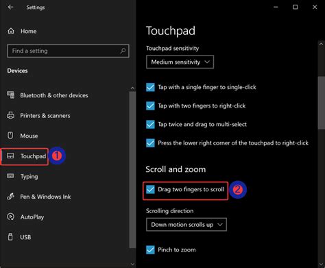 How to Enable or Disable "Drag Two Fingers to Scroll" Touchpad Gestures on Windows 11 or 10 ...