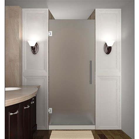 Aston Cascadia 29 in. x 72 in. Completely Frameless Hinged Shower Door ...