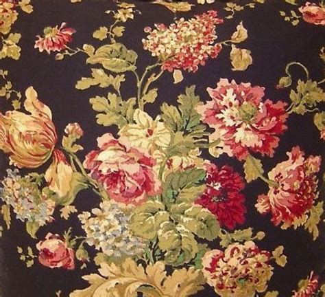 Vintage Floral Fabric Pillow for French Country Decor