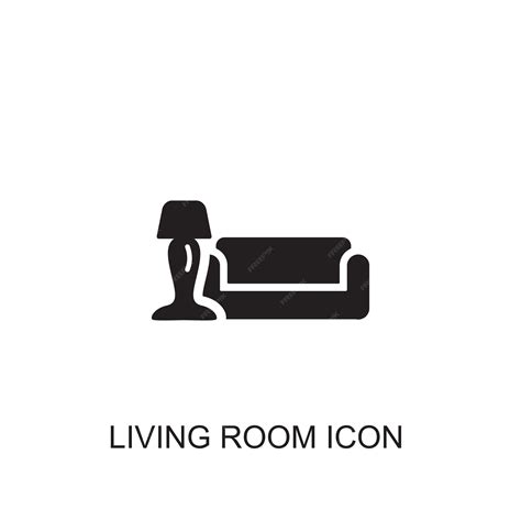 Premium Vector | Living room vector icon icon